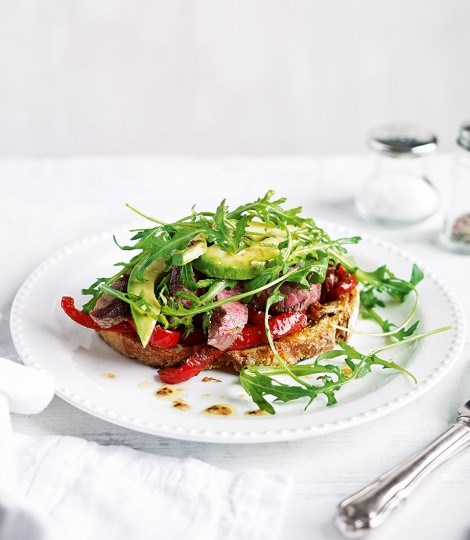 Ultimate open steak sandwich