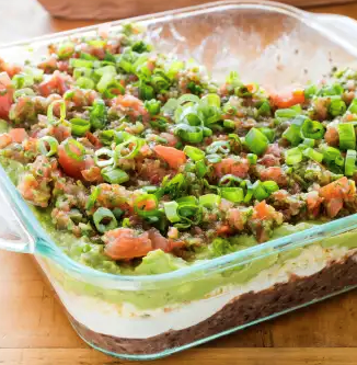 Ultimate smoky seven-layer dip