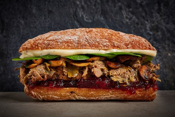 Ultimate vegan Christmas sandwich