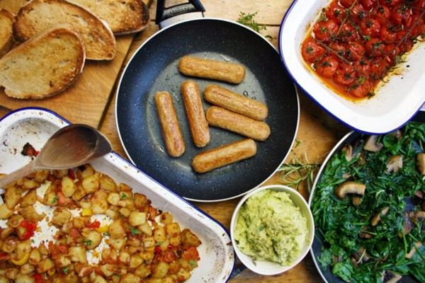 Ultimate vegan fry up