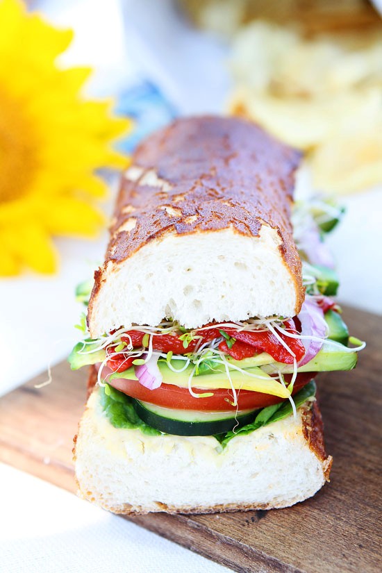 Ultimate veggie sandwich