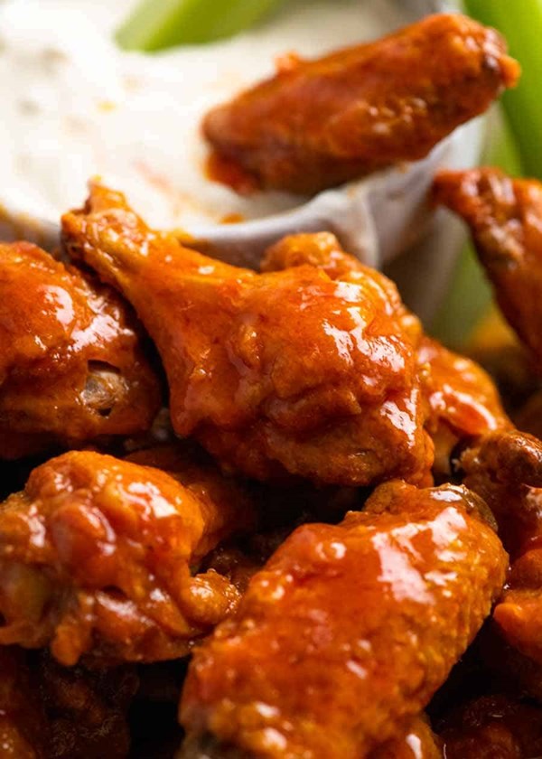 Ultra crispy baked Buffalo wings 