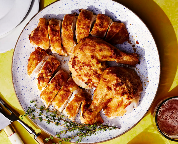 Umami-mayo roast chicken