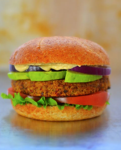 Umami sun-dried tomato and almond burgers