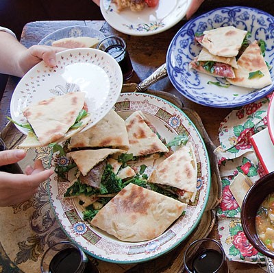Umbrian flat bread sandwiches (Torta al testo) 