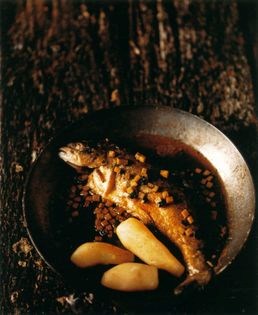 Umbrian trout with black truffle