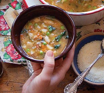 Umbrian vegetable soup (Zuppa di verdure all’agliata) 