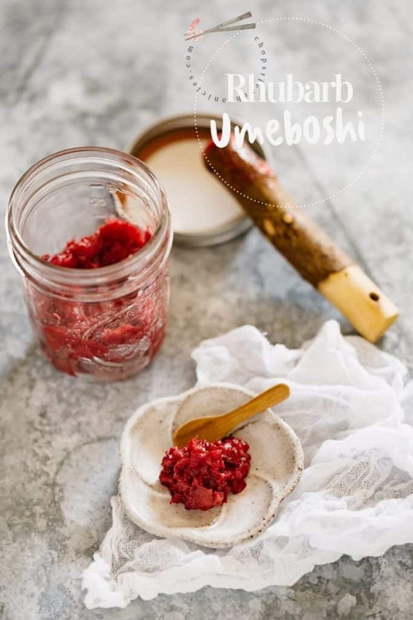 Umeboshi rhubarb