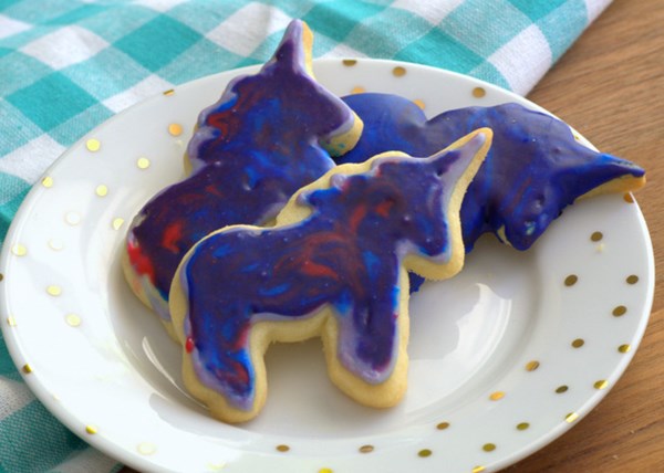 Unicorn sugar cookies