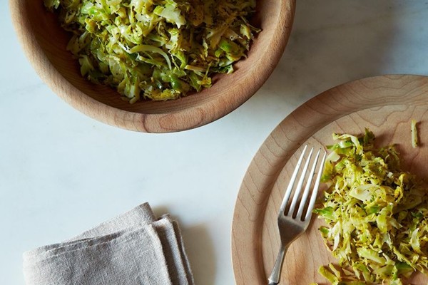 Union Square Café's hashed Brussels sprouts with poppy seeds and lemon