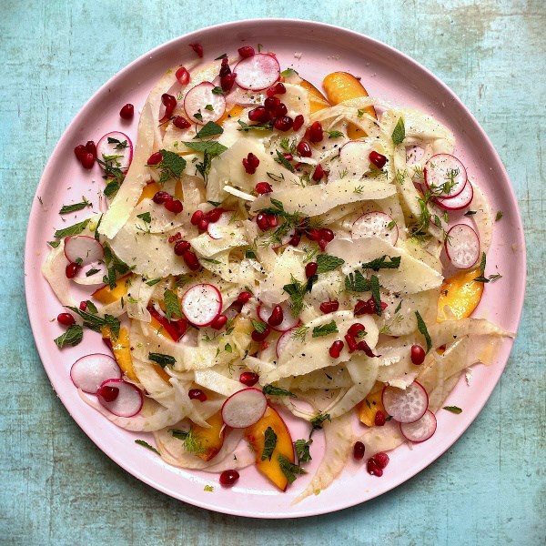Unripe fruit salad