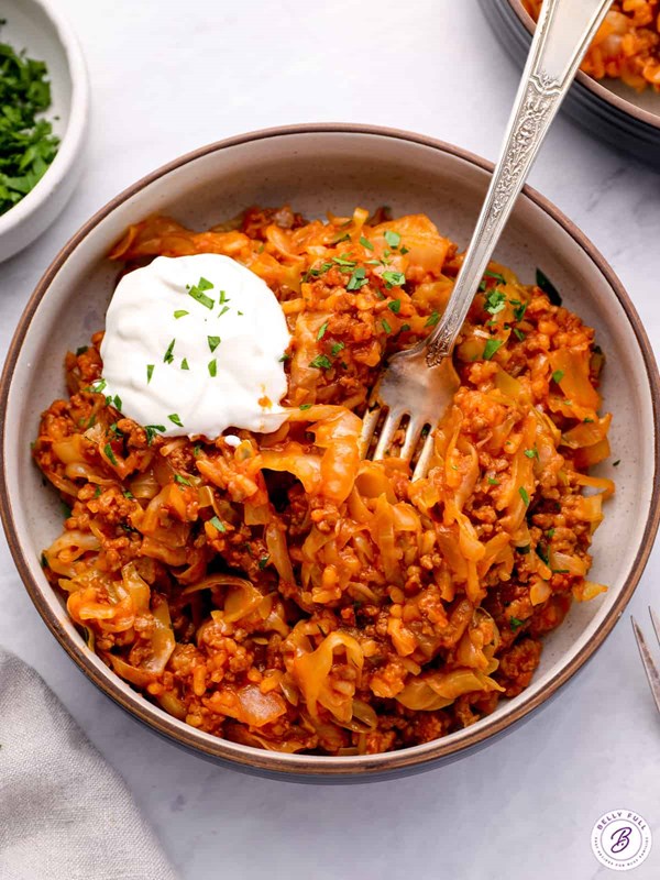Unstuffed cabbage rolls