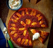 Upside-down apple pancakes