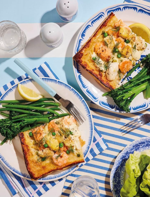 Upside down fish pie