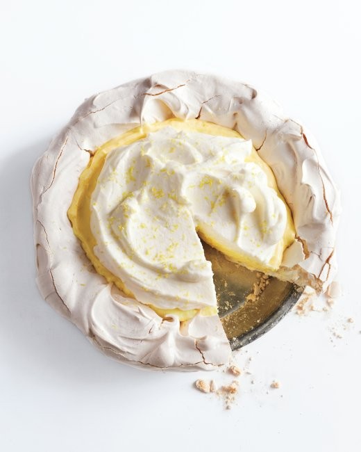 Upside-down lemon meringue pie