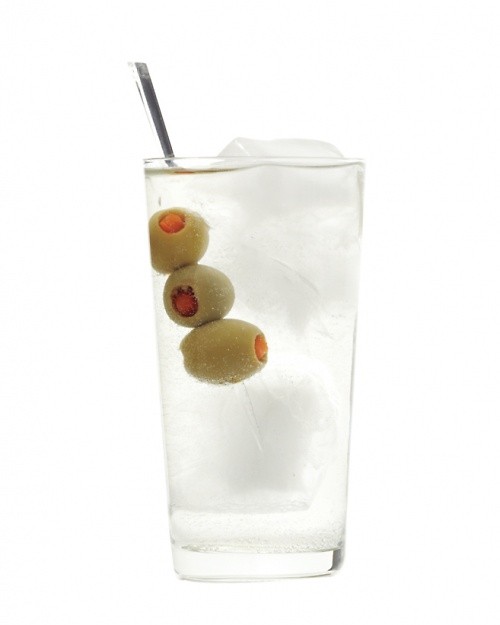 Upside-down martini