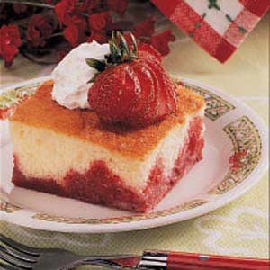 Upside-down strawberry shortcake 