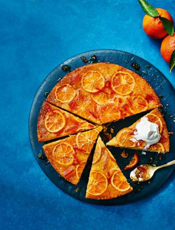 Upside-down whisky marmalade cake