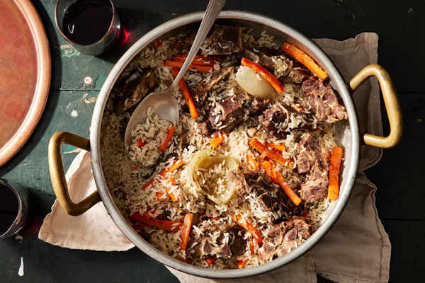 Uyghur lamb rice pilaf