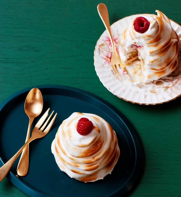 Valentine's Day baked Alaska