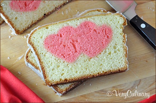 Valentine’s day peek-a-boo pound cake