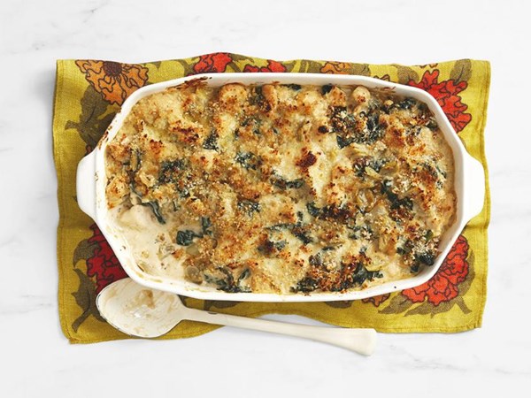 Valerie Bertinelli's kale and artichoke chicken casserole 
