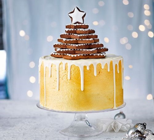 Vanilla & spice chocolate drip cake
