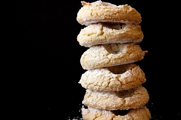 Vanilla almond orange cloud cookies