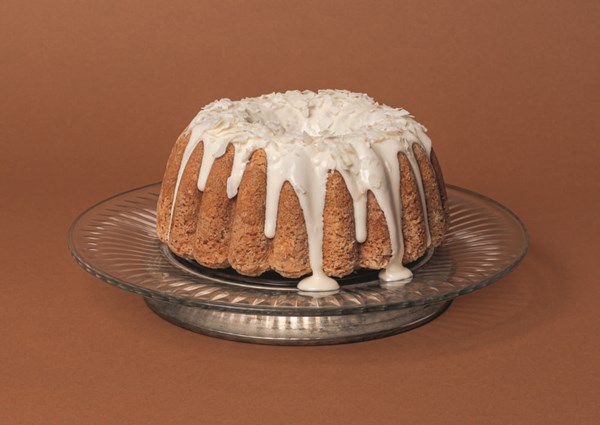 Vanilla and coconut bundt cake