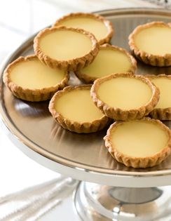 Vanilla and lime pannacotta tart