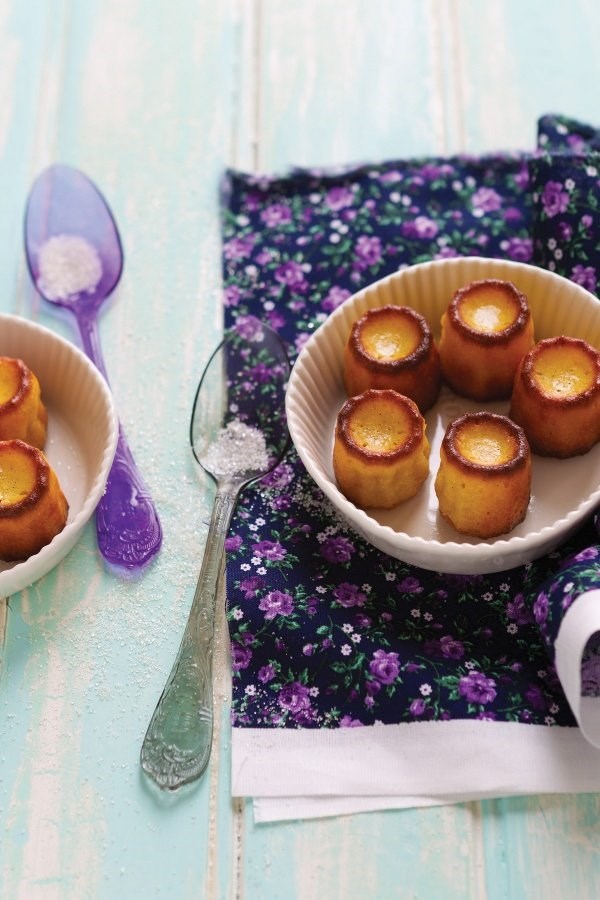 Vanilla and orange cannelés