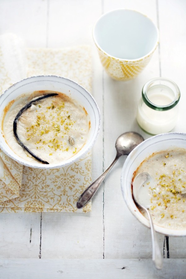 Vanilla bean & cardamom baked arroz con leche