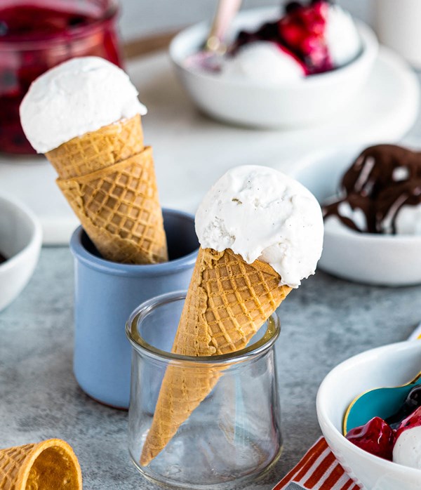 Vanilla bean ice cream