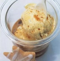 Vanilla bean ice cream with espresso