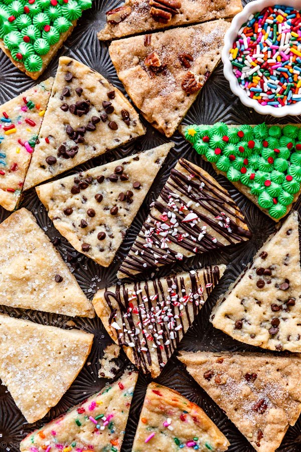 Vanilla bean shortbread bars