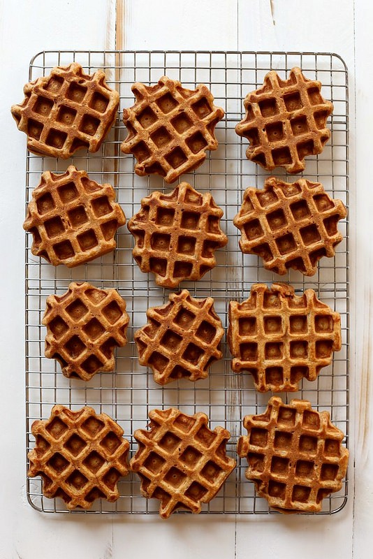 Vanilla bean sweet potato waffles 