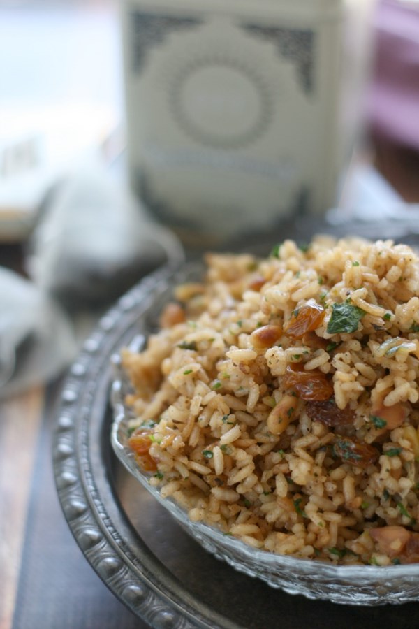 Vanilla black tea rice pilaf
