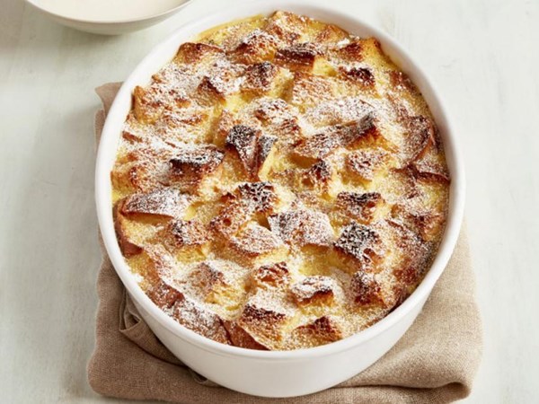 Vanilla brioche bread pudding