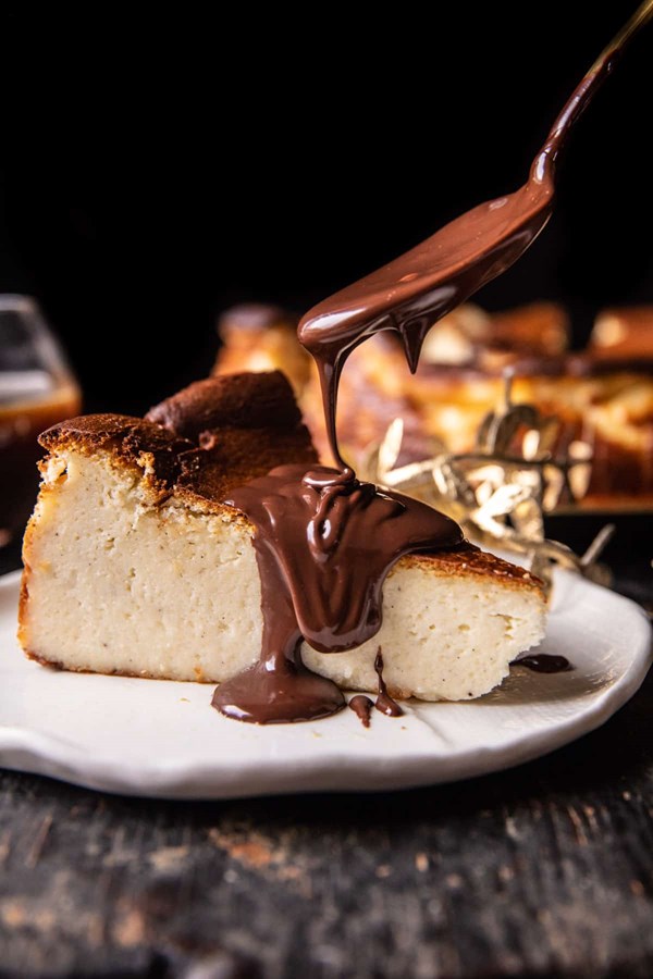 Vanilla burnt Basque cheesecake