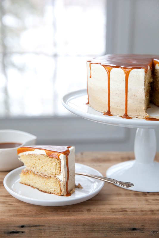 Vanilla caramel latte cake