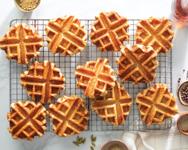 Vanilla chai Liège waffles