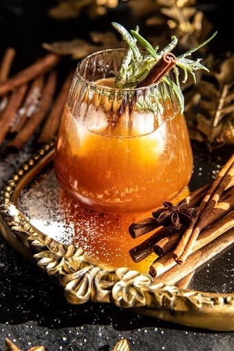 Vanilla cinnamon maple whiskey sour