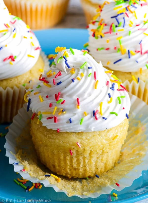 Vanilla cupcakes: GF vegan