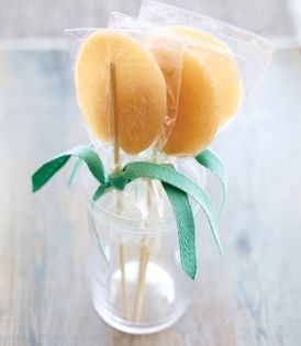 Vanilla lollipops