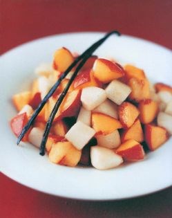 Vanilla pear and peach salad