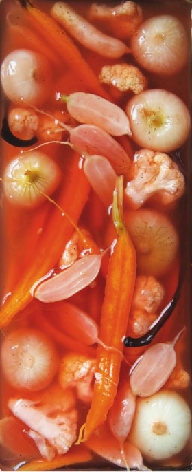 Vanilla pickled vegetables