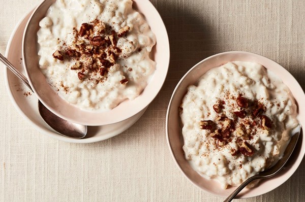 Vanilla rice pudding