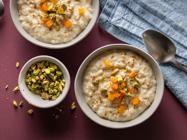 Vanilla rice pudding