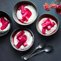 Vanilla-roasted rhubarb