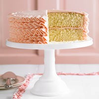 Vanilla ruffle cake
